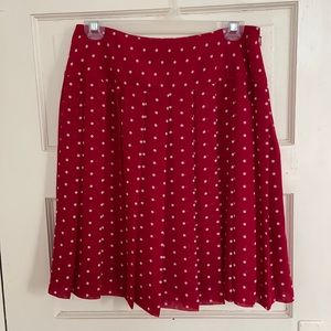 Nine & Company Red Polka Dot Skirt 6P